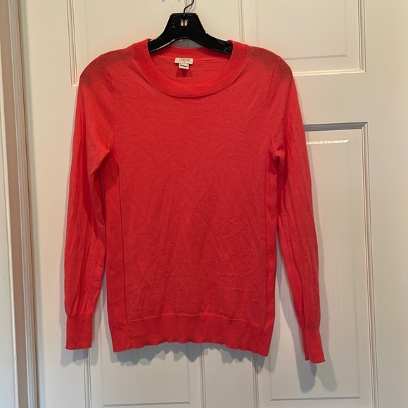 J. Crew Sweaters - J. Crew Coral 3/4 Sleeve Pullover Sweater